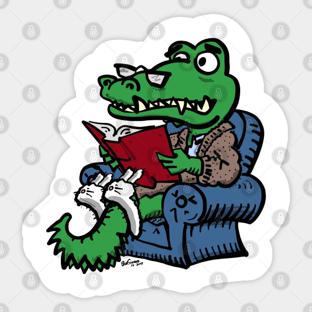 Grandpa Gator Sticker by BenSimons